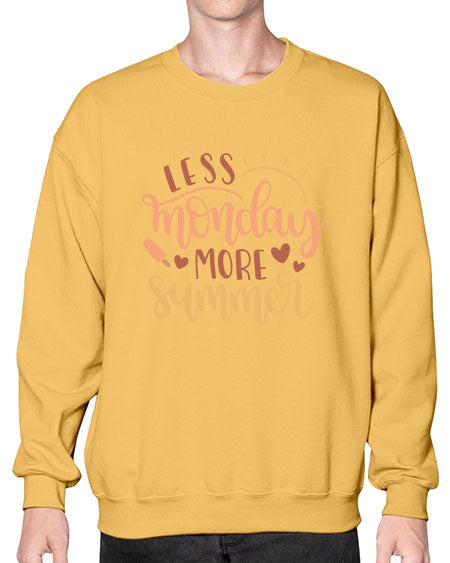Less monday more summer 90# - summer- Sweatshirt - Crew