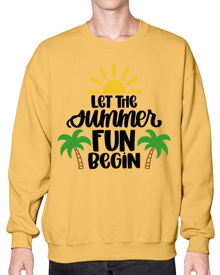 Let The Summer Fun Begin Style 35# - summer- Sweatshirt - Crew