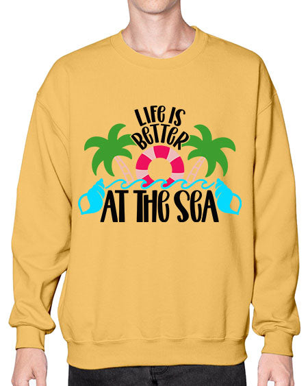 Life Is Better At The Sea Style 32# - summer- Sweatshirt - Crew