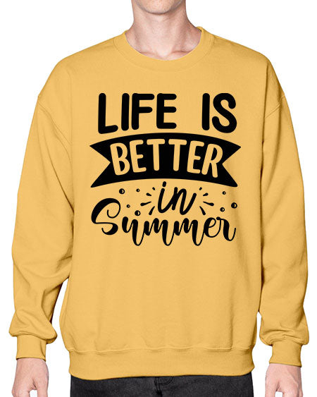 Life is better in Summer 01# - summer- Sweatshirt - Crew
