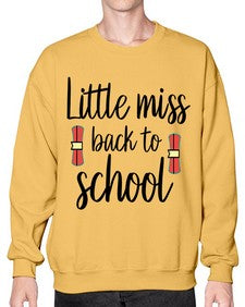 Little miss back to school 478# - general school- Sweatshirt - Crew