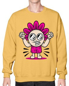 Mad flower 163# - cartoon general- Sweatshirt - Crew
