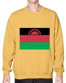 Malawi 1217# - world flags- Sweatshirt - Crew
