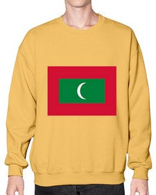 Maldives 1219# - world flags- Sweatshirt - Crew