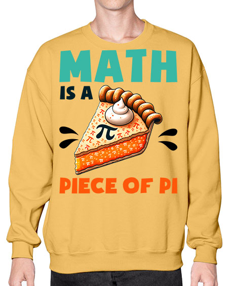 Math Is A Piece Of 15# - pi- Sweatshirt - Crew