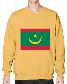 Mauritania 1260# - world flags- Sweatshirt - Crew