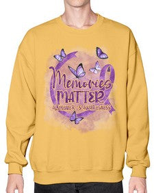 Memories Maer AlzheimerS Awareness 196# - alzheimers- Sweatshirt - Crew