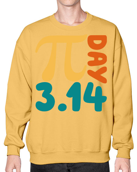 Metal Poster Pi Day Math 30# - pi- Sweatshirt - Crew