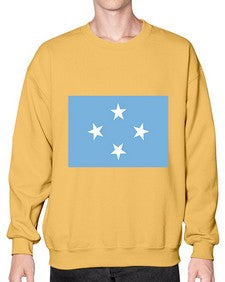 Micronesia 1293# - world flags- Sweatshirt - Crew