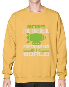 Moms are 170# - cartoon super hero- Sweatshirt - Crew