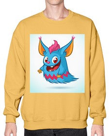Monster 179# - cartoon animals- Sweatshirt - Crew