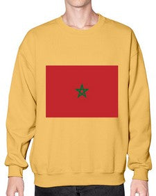 Morocco 1351# - world flags- Sweatshirt - Crew