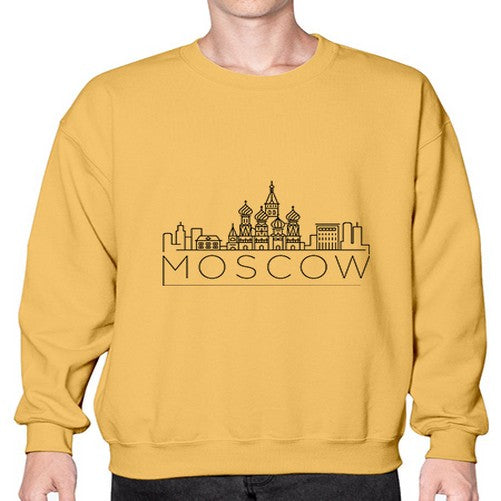 Moscow Minimal Skyline 1353# - cities- Sweatshirt - Crew