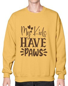 My Kids Have Paws Style 21# - cats- Sweatshirt - Crew