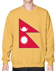 Nepal 1430# - world flags- Sweatshirt - Crew