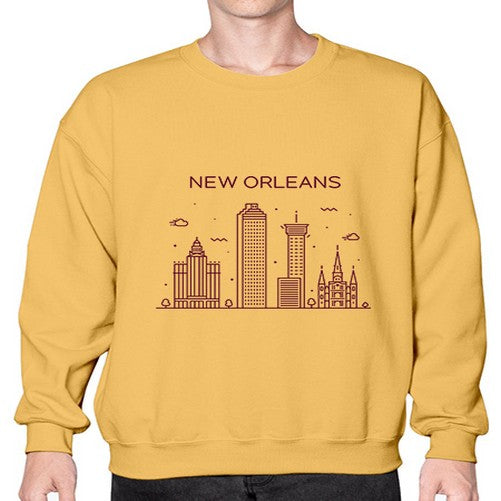 NewOrleans 1478# - cities- Sweatshirt - Crew