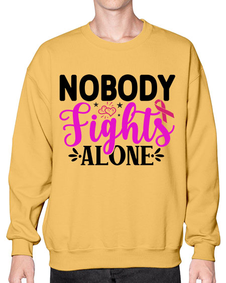 Nobody Fights Alone 12# - breast cancer- Sweatshirt - Crew