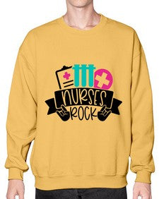 Nurses Rock Style Style 1253# - nurse- Sweatshirt - Crew