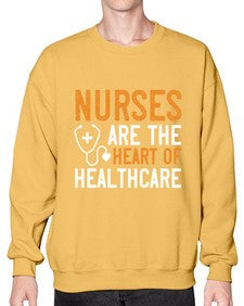 Nurses are the heart of healthcare Style 1228# - nurse- Sweatshirt - Crew