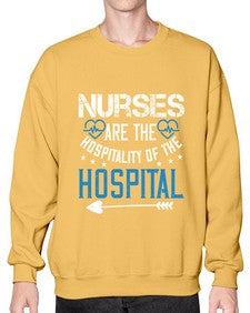 Nurses are the hospitality of the hospital Style 1233# - nurse- Sweatshirt - Crew