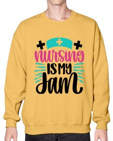 Nursing Is My Jam Style Style 1273# - nurse- Sweatshirt - Crew