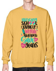 Nursing School Giving Style Style 1276# - nurse- Sweatshirt - Crew