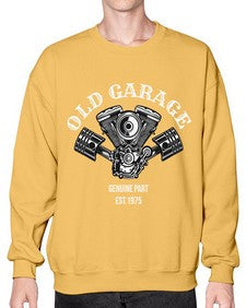 Old garage 53# - motorcycle- Sweatshirt - Crew