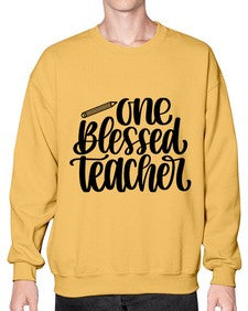 One Blessed Teacher Style 1287# - teacher- Sweatshirt - Crew
