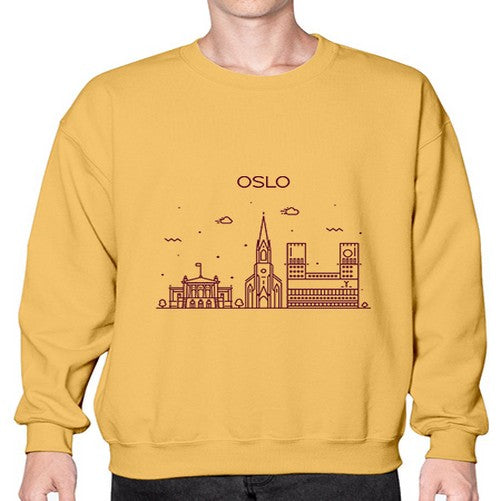 Oslo 1552# - cities- Sweatshirt - Crew