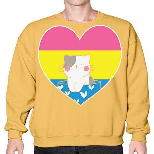 Pansexual Kawaii Cat Anime Art Anime 272# - anime- Sweatshirt - Crew