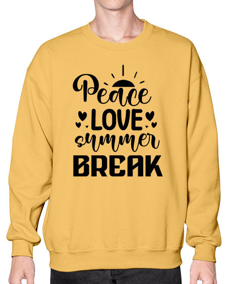 Peace love summer break 01# - summer- Sweatshirt - Crew