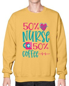 Percent Nurse Percent Coffee Style 1306# - nurse- Sweatshirt - Crew