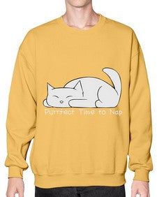 Perfect Time to Nap - cats- Sweatshirt - Crew