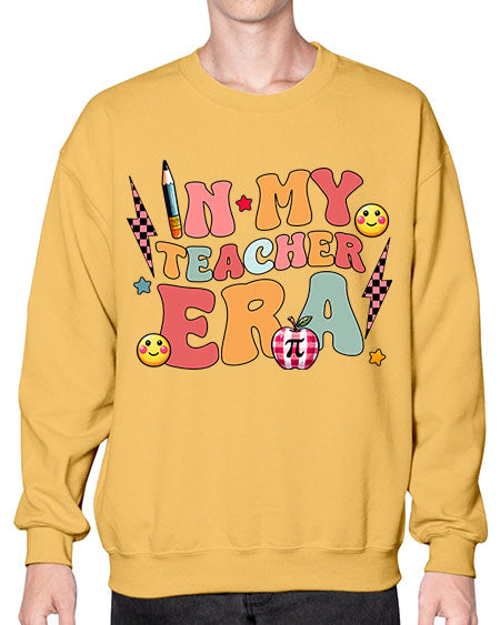 Personalized Teacher Era Sublimation 17# - pi- Sweatshirt - Crew