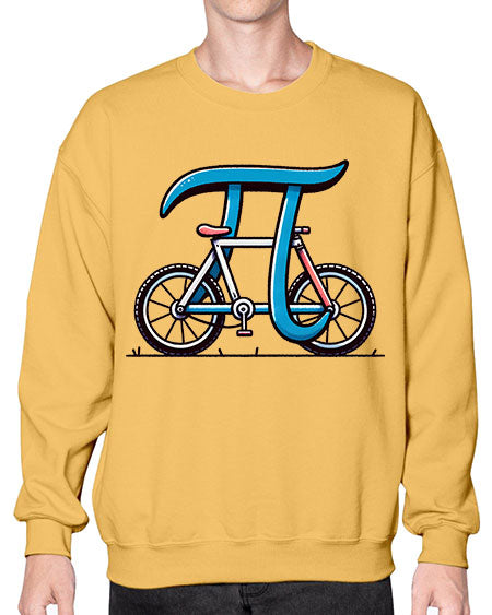 Pi Bicycle Sublimation Design 33# - pi- Sweatshirt - Crew