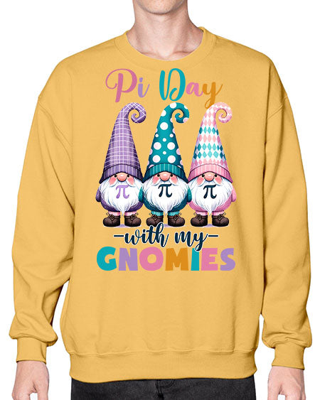 Pi Day Gnomies Funny Teacher 18# - pi- Sweatshirt - Crew