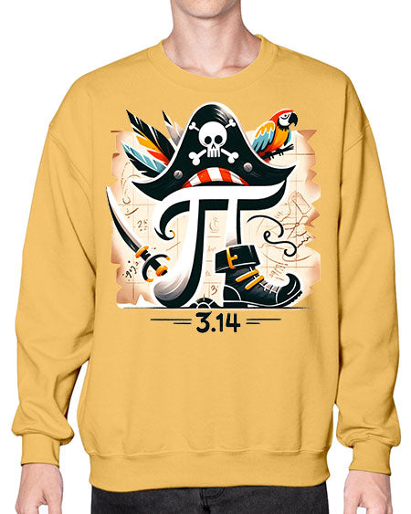 Pirate Pi Day Sublimation Design 39# - pi- Sweatshirt - Crew