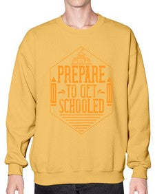 Prepare to get schooled Style 1335# - teacher- Sweatshirt - Crew