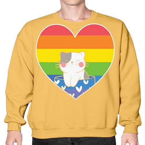 Pride Cat LGBT Kawaii Cats Anime 276# - anime- Sweatshirt - Crew