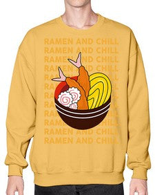 Ramen and Chill 1493# - Ramen- Sweatshirt - Crew