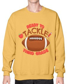 Ready to tackle third Grade 747# - third grade- Sweatshirt - Crew