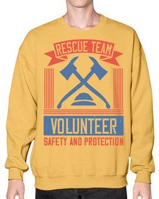 Rescue Team Volunteer Safety And Protection Style 33# - volunteer- Sweatshirt - Crew