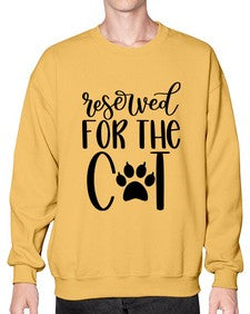 Reserved For The Cat Style 104# - cats- Sweatshirt - Crew