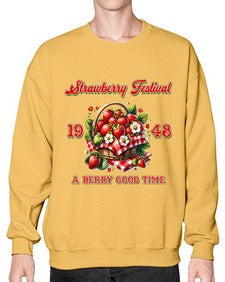 Retro Berry Strawberry Festival 1503# - strawberry- Sweatshirt - Crew