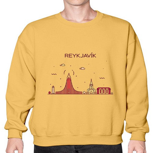 Reykjavik 1719# - cities- Sweatshirt - Crew