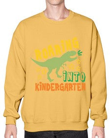 Roaring Into Kindergarten 754# - kindergarten- Sweatshirt - Crew