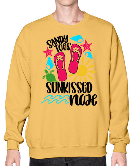 Sandy Toes Sunkissed Nose Style 27# - summer- Sweatshirt - Crew