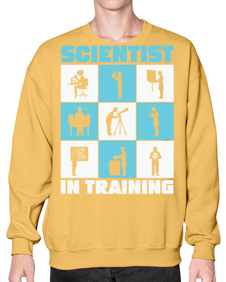 ScientistInTrainingScienceScientistSkinite Scientist Skinite 40# - general science- Sweatshirt - Crew