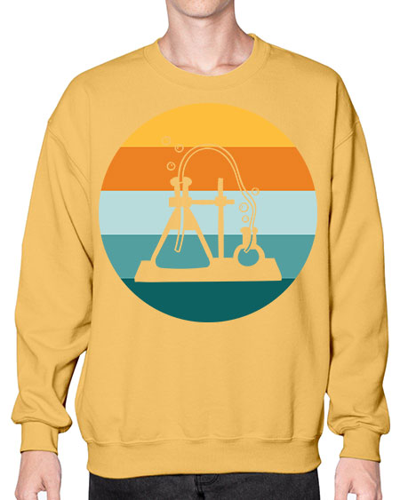 ScientistRetroSunsetScientistSkinite Scientist Skinite 39# - general science- Sweatshirt - Crew