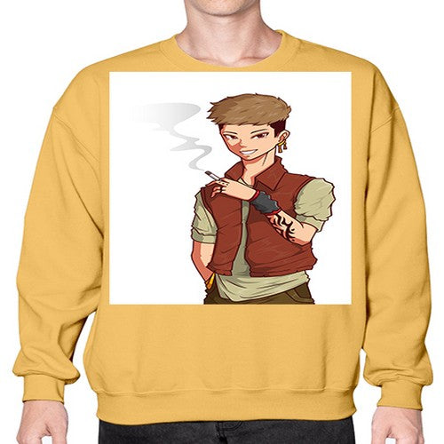Smoker street boy 61# - anime- Sweatshirt - Crew